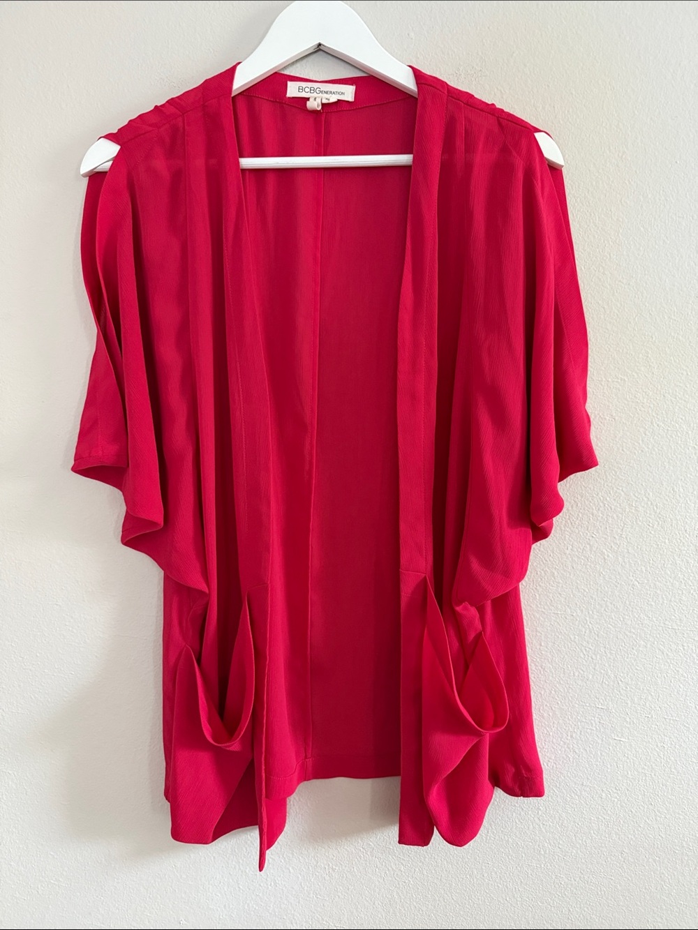 BCBGeneration Open-Front Draped Cardigan - XXS [PH0811]